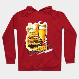 Hamburgers and beer Hoodie